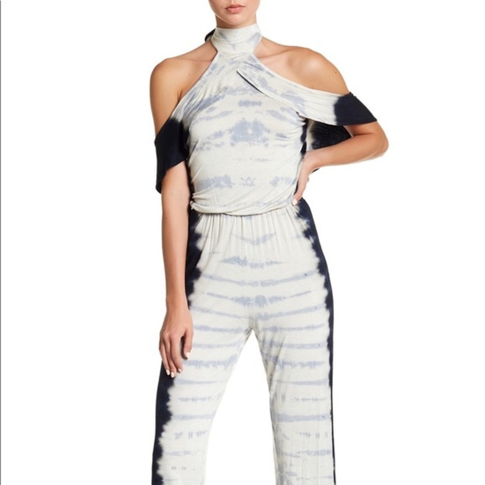 SOLD OUT American Twist Tie Dye Off The Shoulder Jumpsuit SOLD OUT